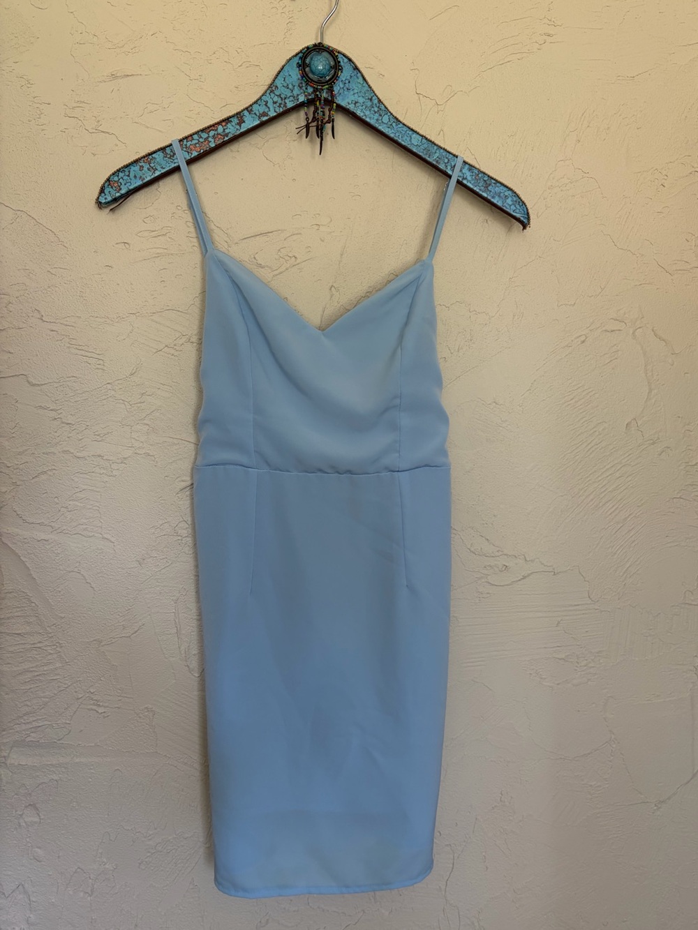 Hello Molly Sky Blue Mini Dress